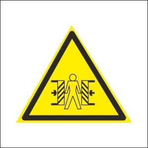 Табличка, наклейка, безопасности, предупреждающий